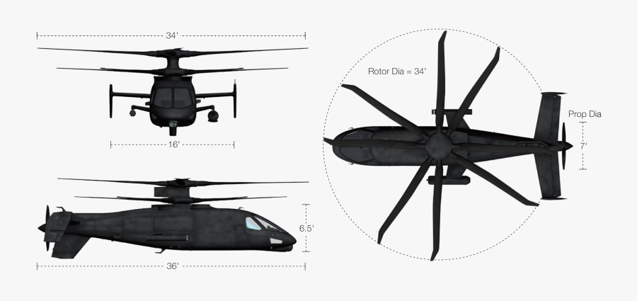 Sikorsky S 97 Raider, Transparent Clipart