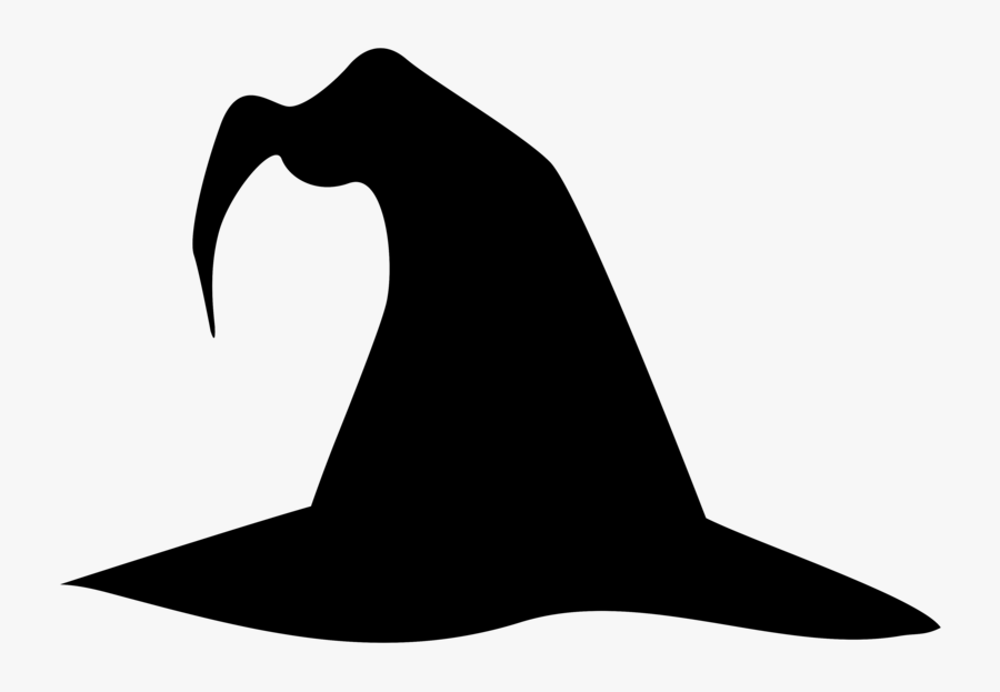 Clip Art Black & White - Boszorkány Sablon , Free Transparent Clipart