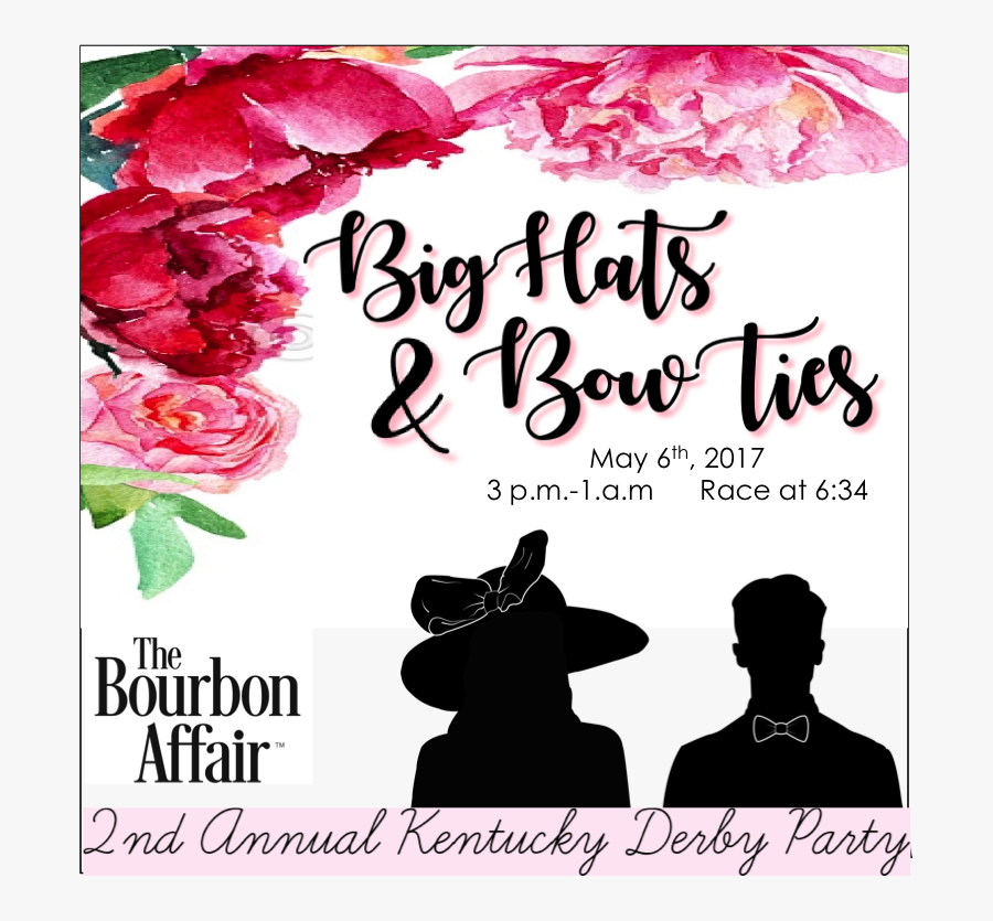 Transparent Kentucky Derby Hat Png - Big Hats And Bowties, Transparent Clipart