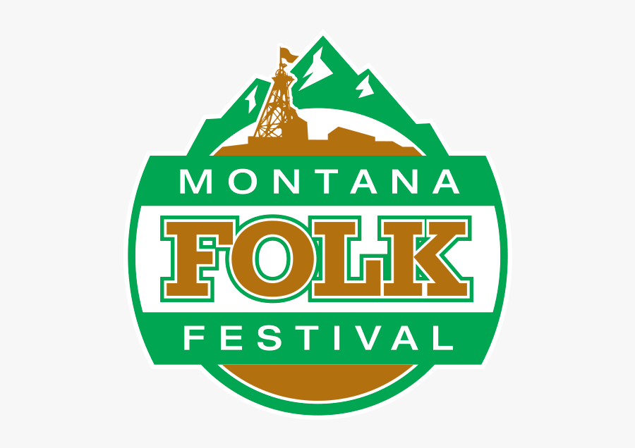 Montana Folk Festival Logo Patch, Transparent Clipart