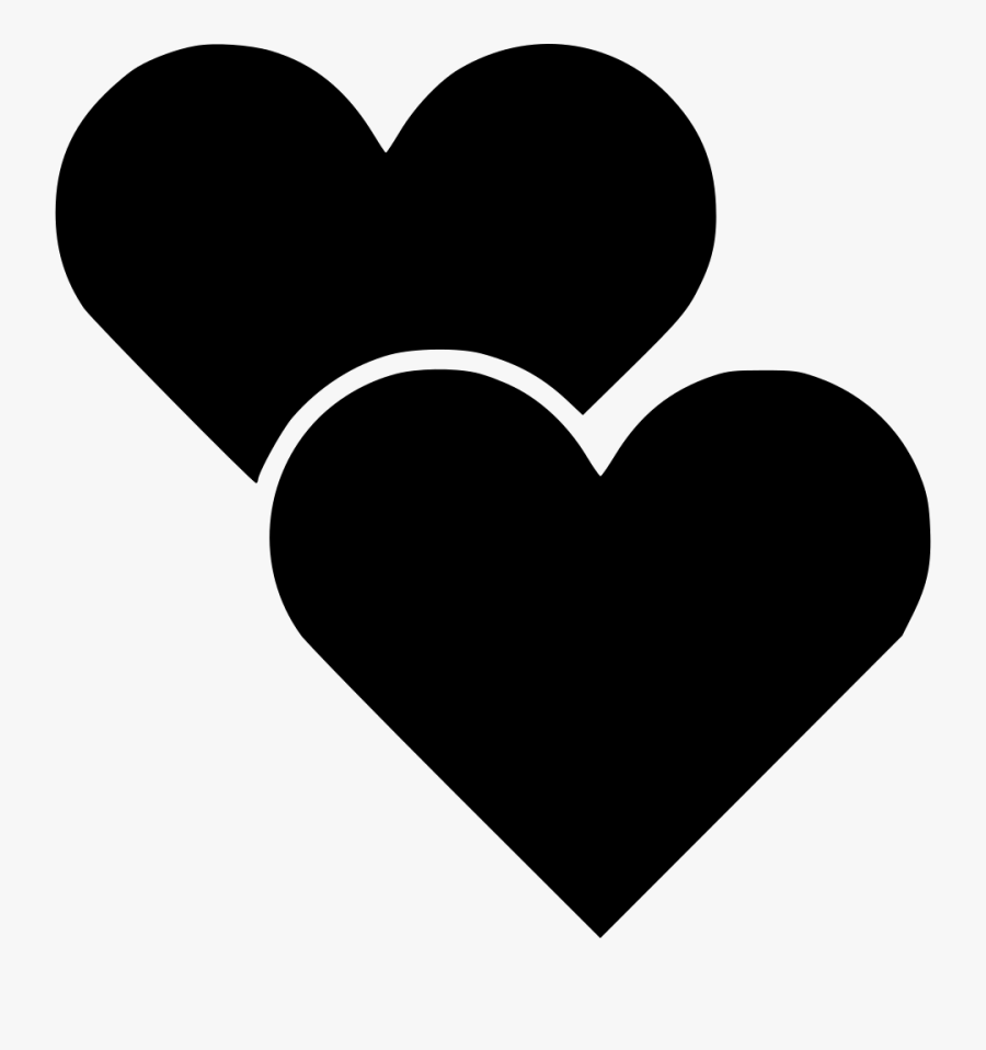 Two Hearts - Heart, Transparent Clipart