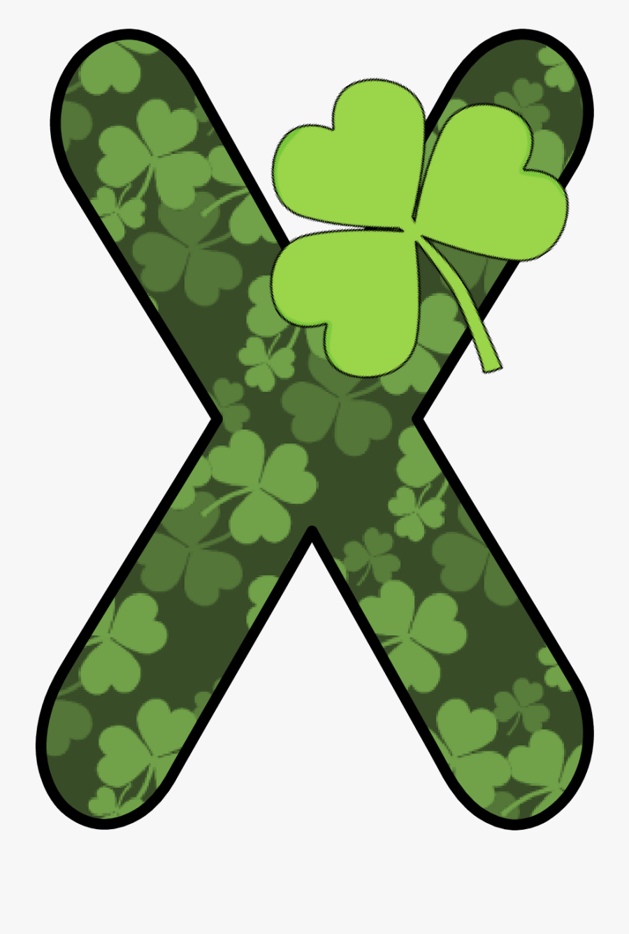 Ch B *✿* Alfabeto Escolar De Kid Sparkz Lucky Charm, - Free St Patrick Digital Paper, Transparent Clipart