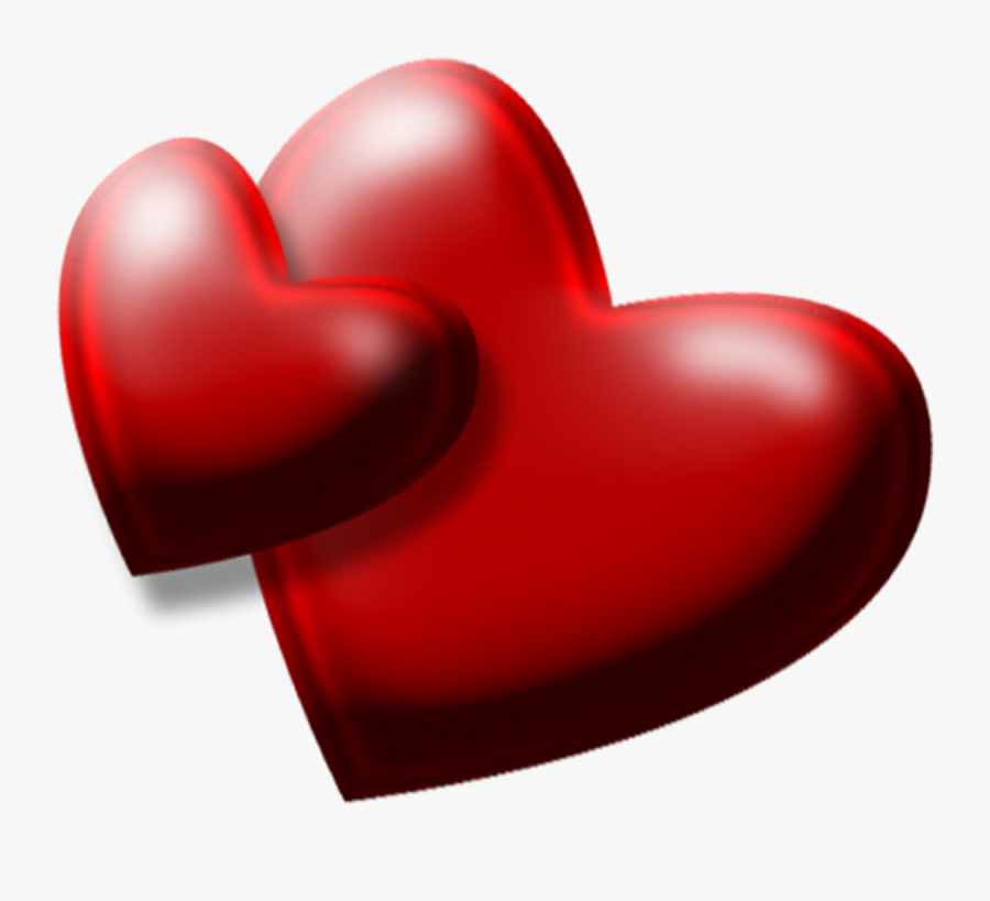 Two Red Heart - Heart, Transparent Clipart