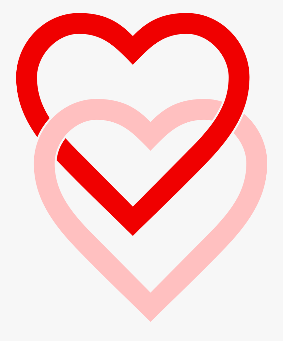 Clip Art Free - Love Hearts, Transparent Clipart