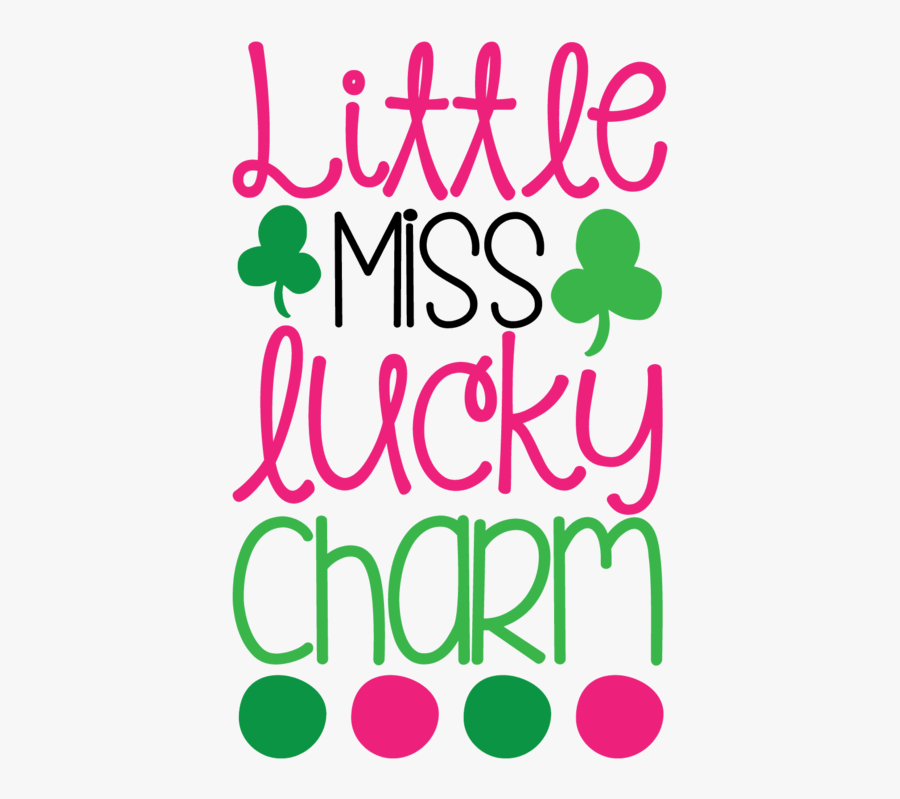 Little Miss Lucky Charm Svg, Transparent Clipart