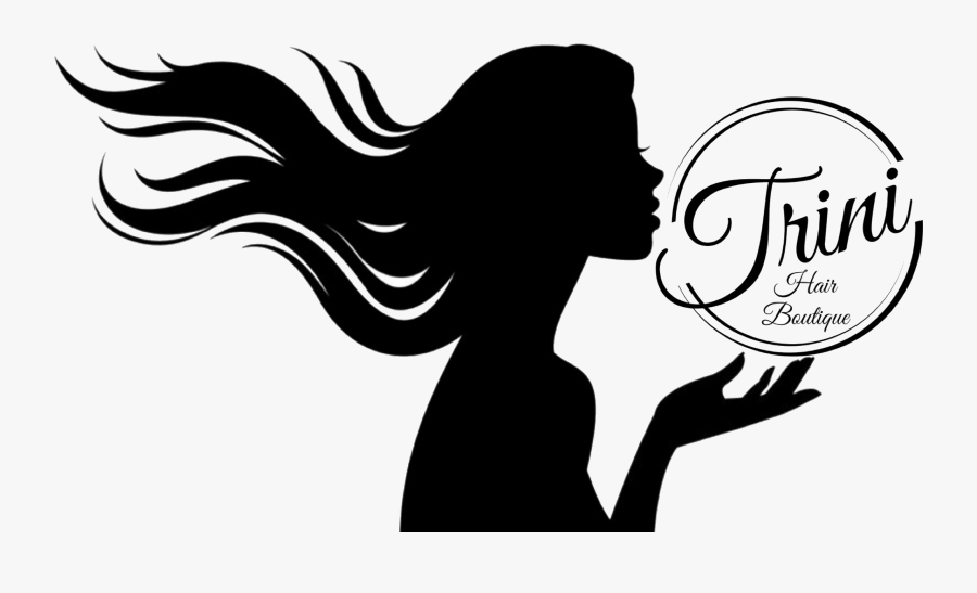 Silhouette Woman Side Profile, Transparent Clipart