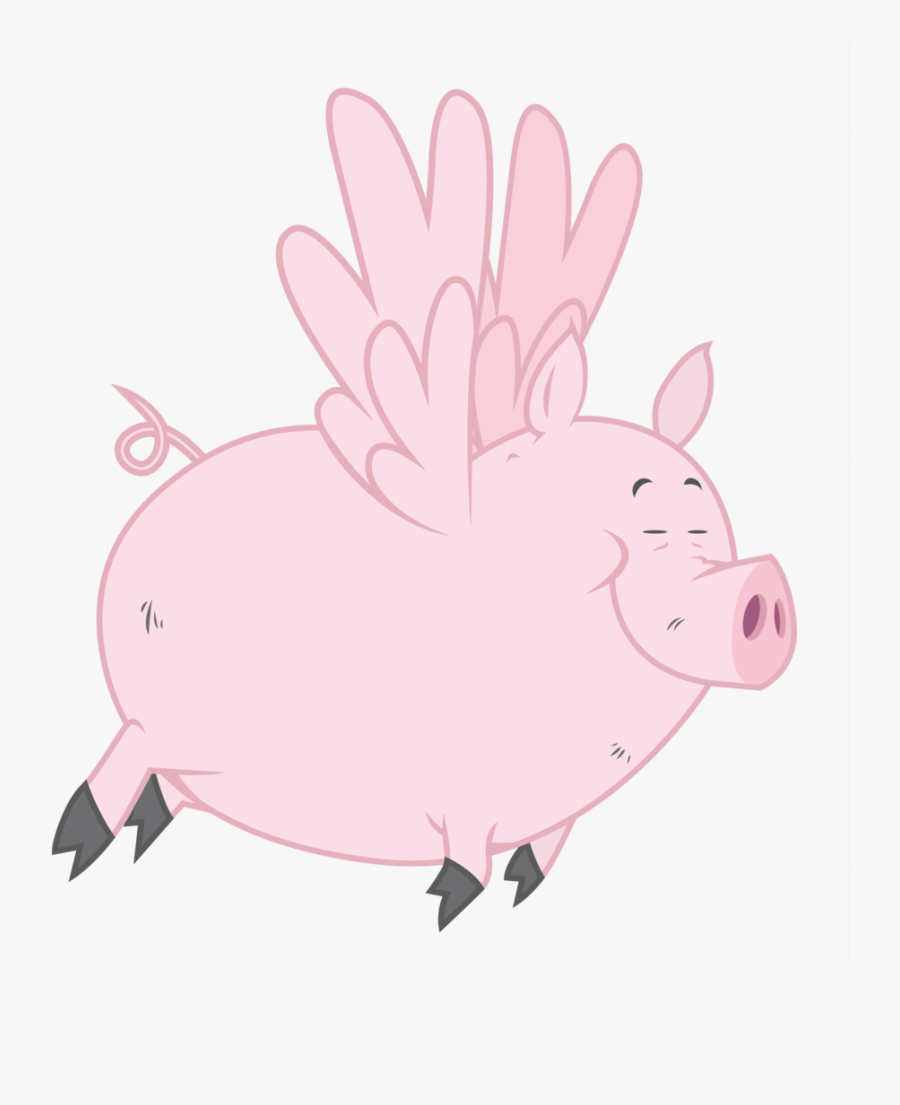 Transparent Cartoon Flying Pig, Transparent Clipart
