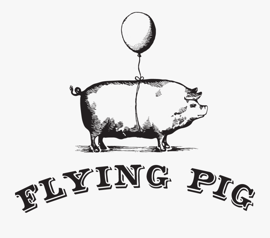 Flying Pig Gastown Logo, Transparent Clipart
