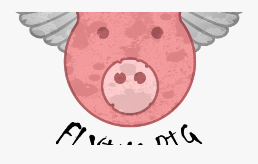 Flying Pig - Cartoon - Cartoon, Transparent Clipart