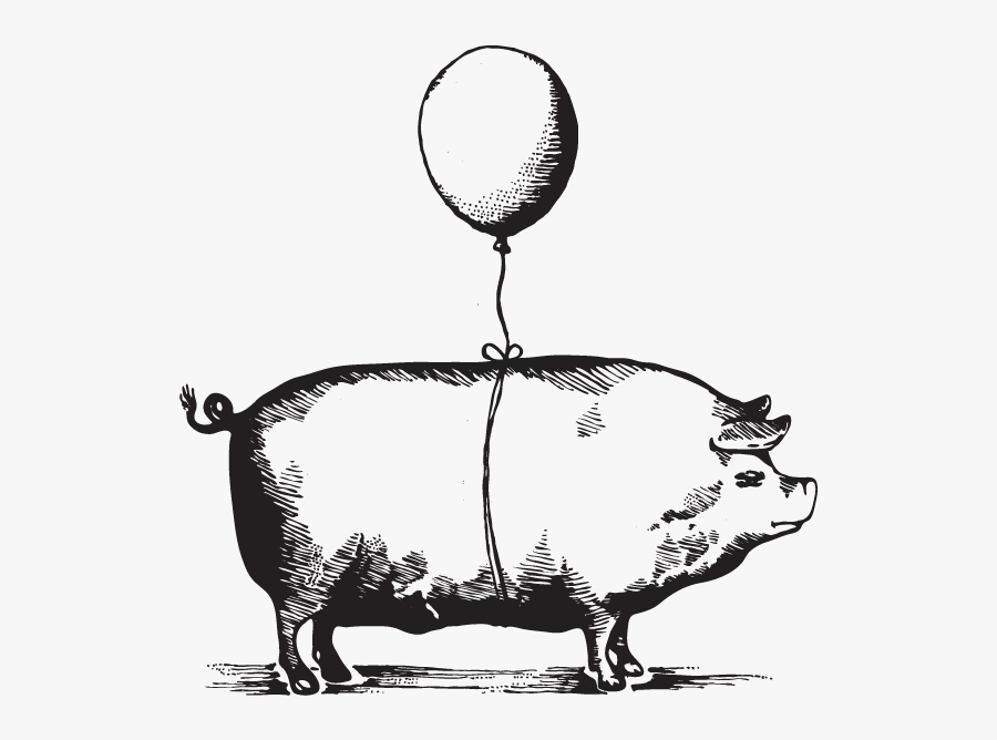 Flying Pig Gastown Logo, Transparent Clipart