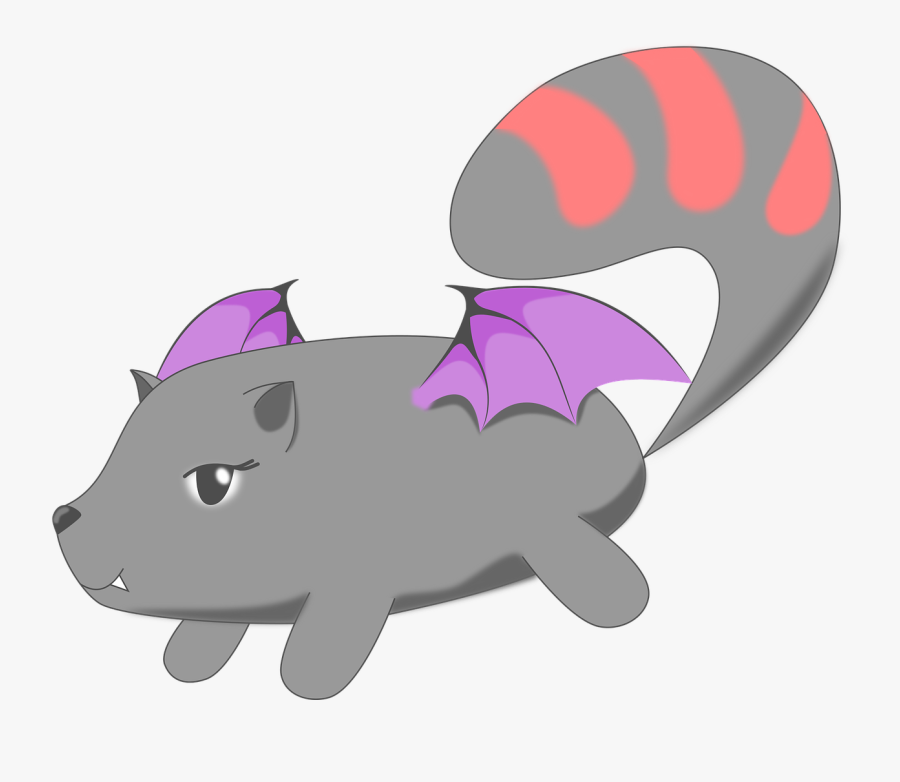 Bat Cat Flight Illustration - Bat, Transparent Clipart