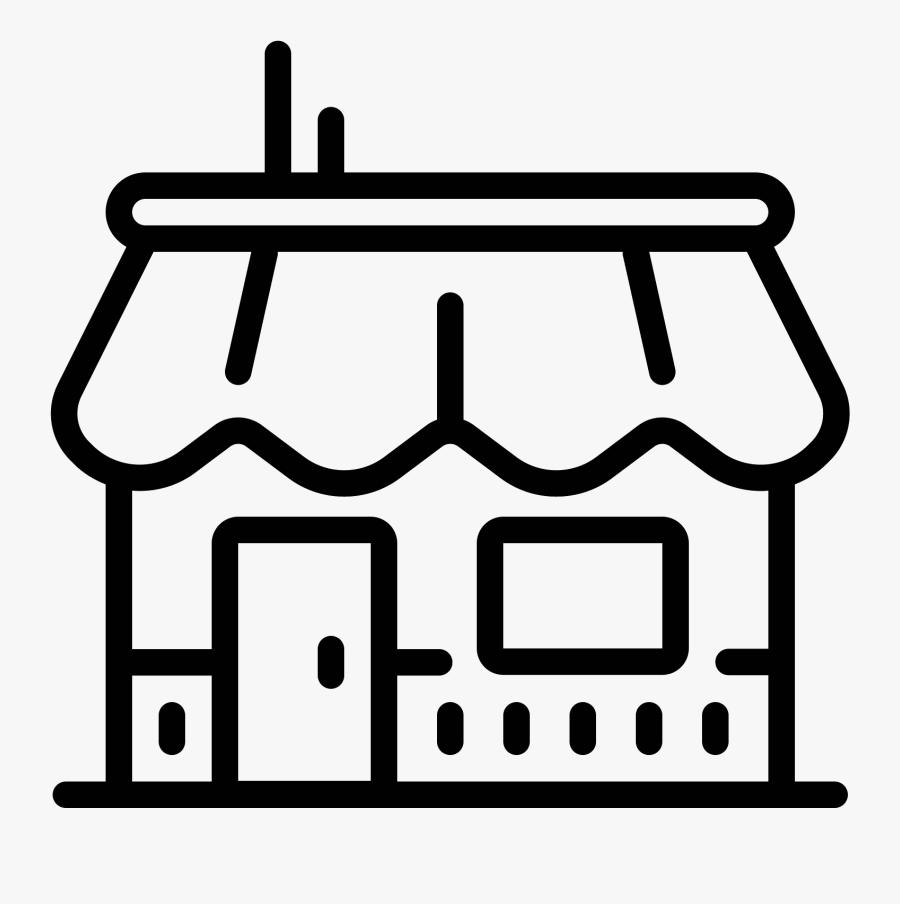 Awning Vector Window - Store Vector Outline, Transparent Clipart