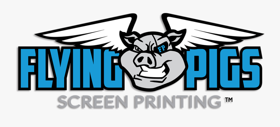 Flying Pigs Logo, Transparent Clipart