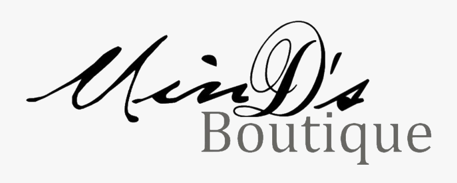 Min D"s Boutique - Calligraphy, Transparent Clipart