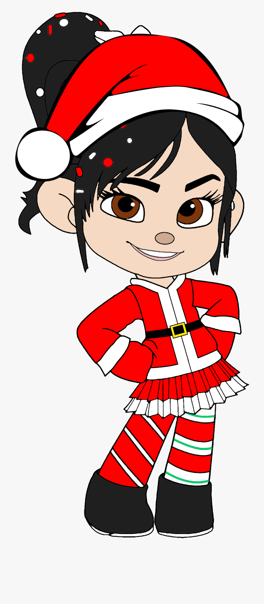 Vanellope As Mrs Claus - Wreck It Ralph Vanellope Clipart, Transparent Clipart