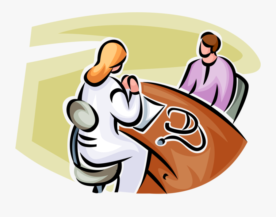 Vector Illustration Of Health Care Professional Doctor - Clip Art Doctor Consultation, Transparent Clipart