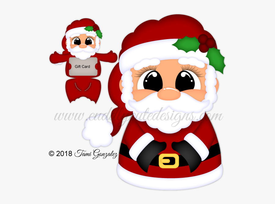 Huggable Santa - Cartoon, Transparent Clipart