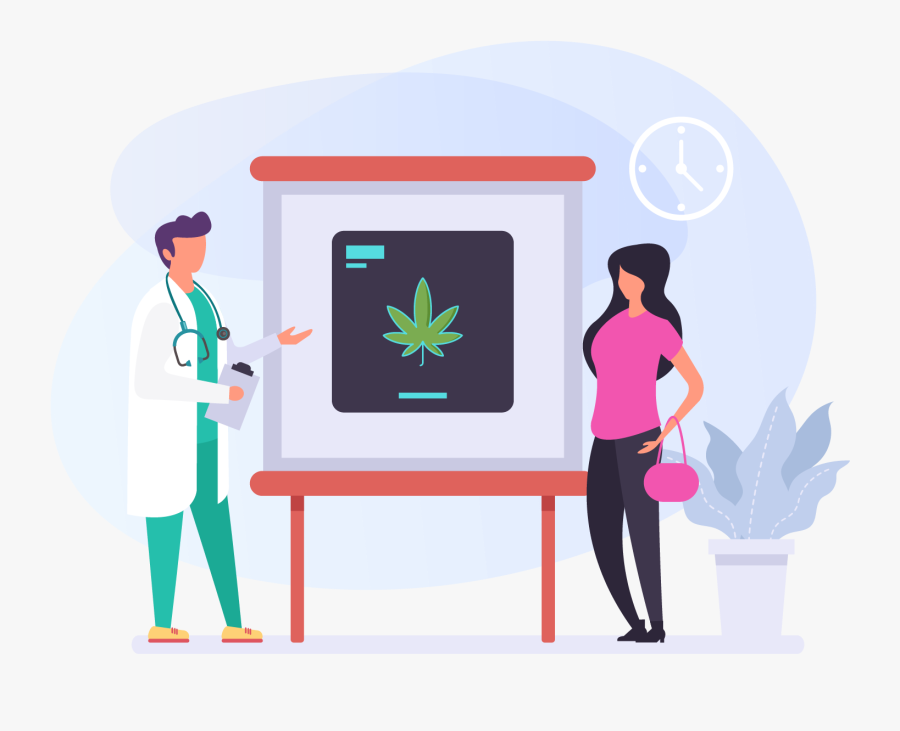 Doctor En Consultorio Con Pacientes Dibujo, Transparent Clipart