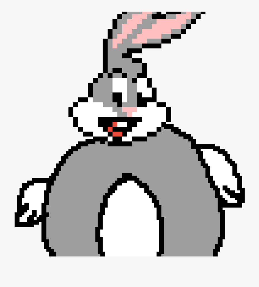 Bugs Bunny Pixel Art Minecraft Transparent Cartoons