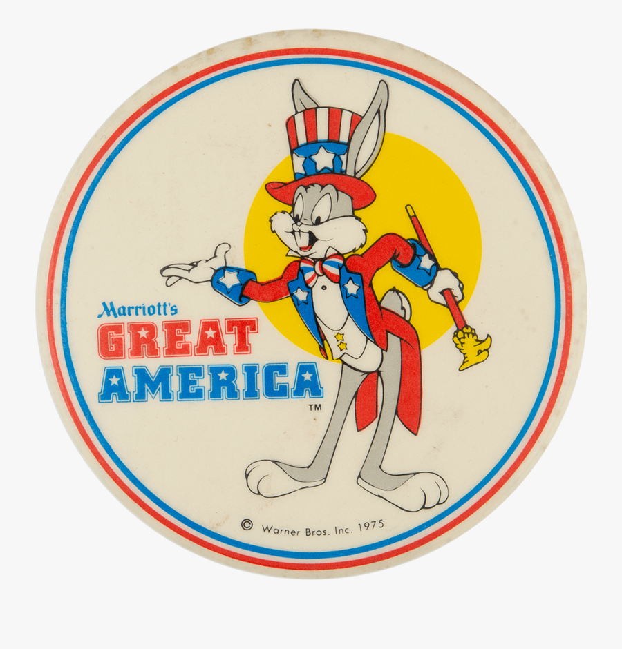 Great America Bugs Bunny Event Busy Beaver Button Museum - Marriott's Great America Taz T Shirt, Transparent Clipart