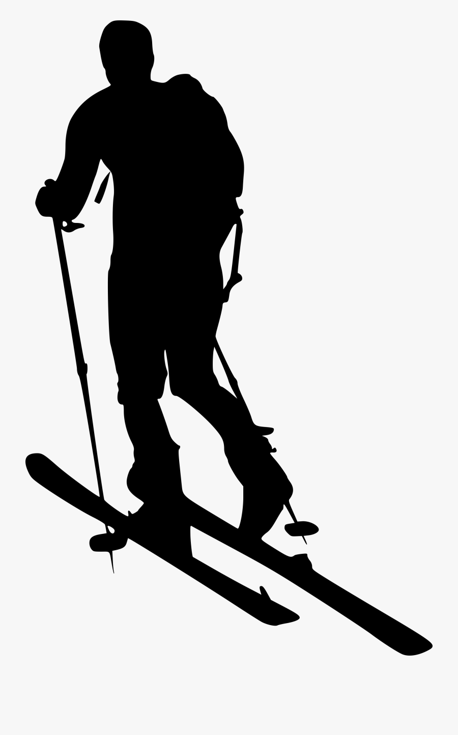 Skiing Ski Poles Portable Network Graphics Ski Bindings - Skier Stops, Transparent Clipart