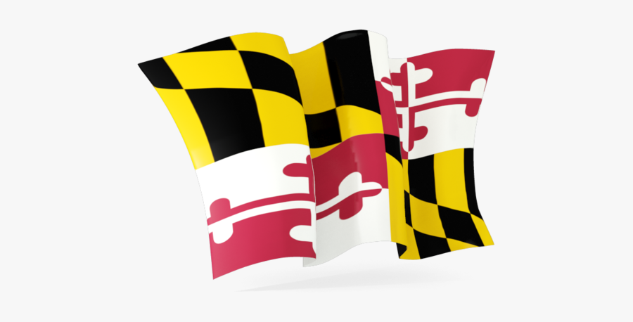 Clip Art Waving Illustration Br - Maryland Flag Clip Art, Transparent Clipart