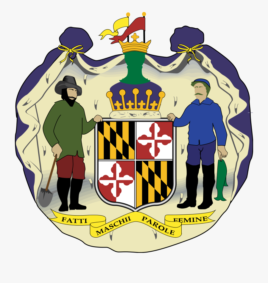 State Of Maryland Coat Of Arms, Transparent Clipart
