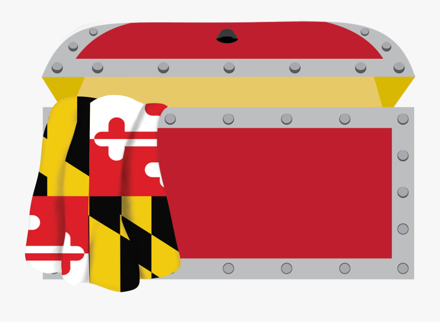 Maryland Estate Treasures - Maryland State Flag, Transparent Clipart