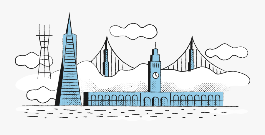 South Bend Design Is Based In San Francisco, California - Illustration, Transparent Clipart