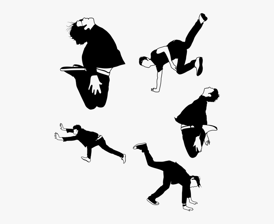 Transparent Ballet Clipart Black And White - Modern Dance Cartoon Png, Transparent Clipart