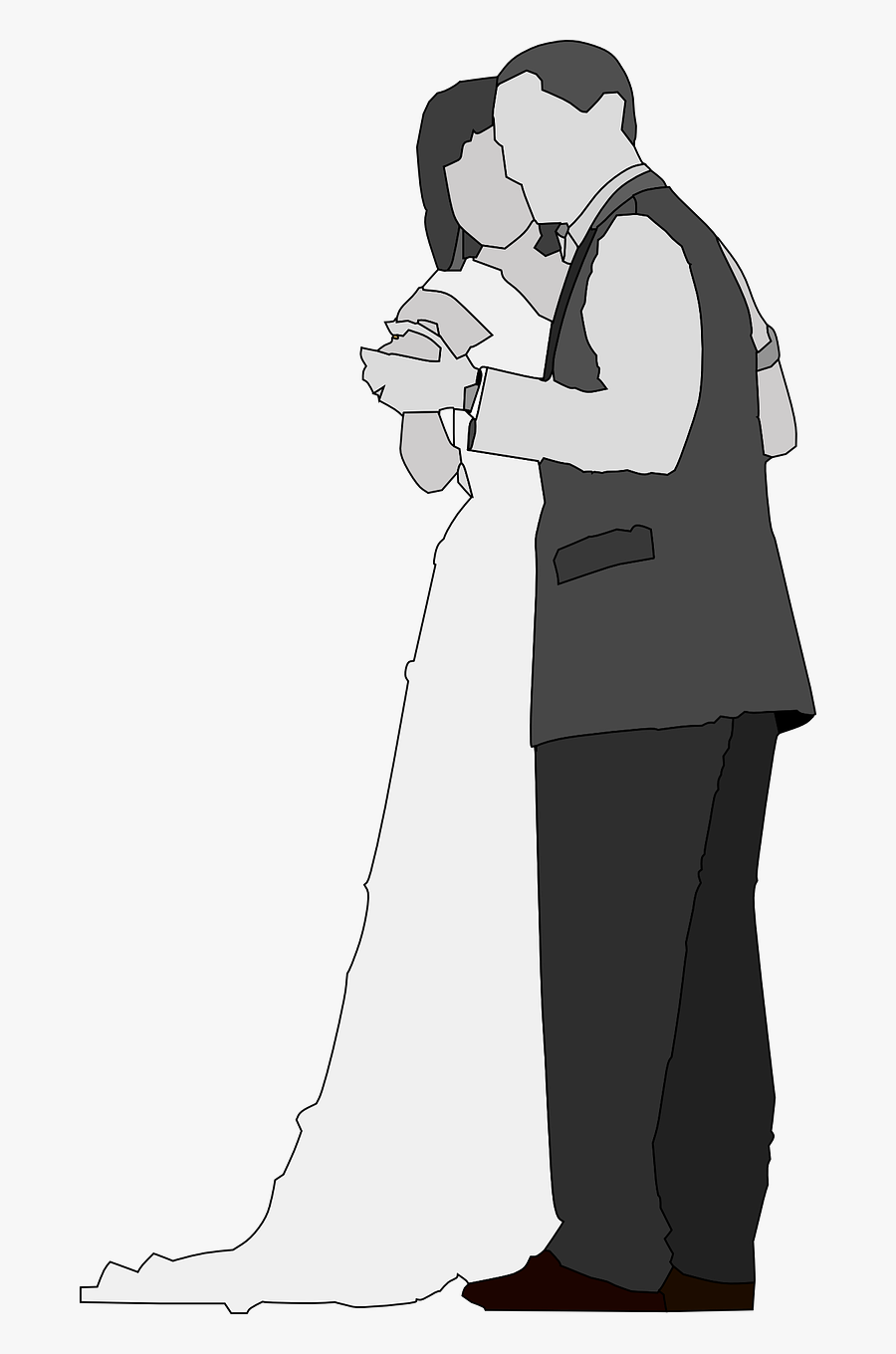Wedding Groom Bride Free Picture - Man And Woman Dancing Clip Art, Transparent Clipart