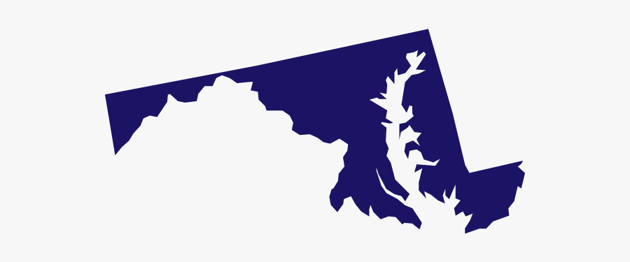 State Image - Maryland Outline With Annapolis, Transparent Clipart