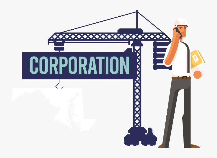 A Man Forming A Corporation In Maryland - Corporation, Transparent Clipart
