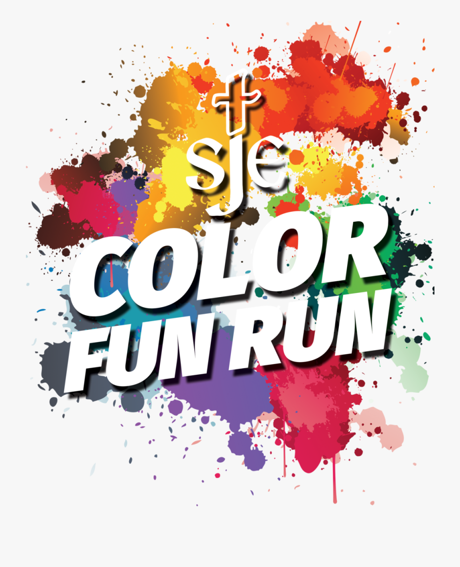 Clip Art Color Fun - Color Fun Run Text, Transparent Clipart