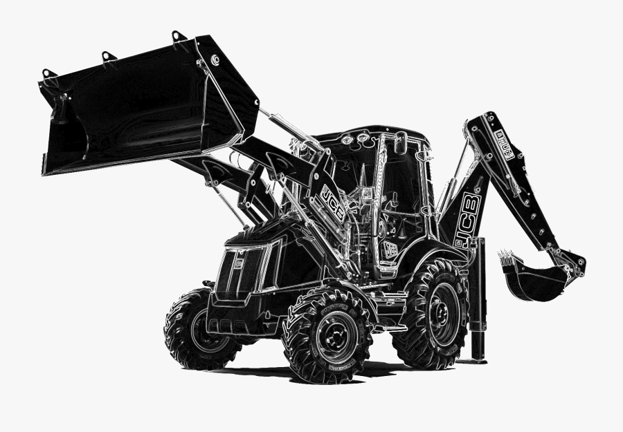 Backhoe Loader Excavator Jcb Forklift Sk, Transparent Clipart
