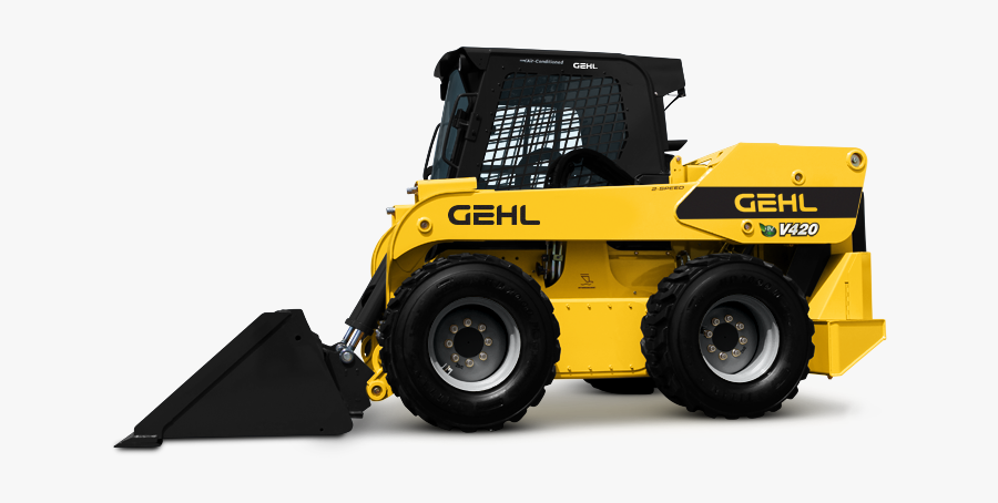 Gehl Skid Steer V420, Transparent Clipart
