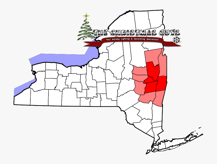 New York Albany Map, Transparent Clipart