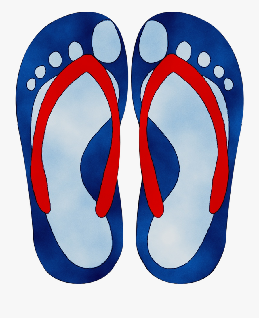 Slipper Clip Art Vector Graphics Portable Network Graphics - Dibujo Ojotas Png, Transparent Clipart