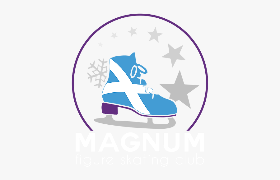 Magnum Figure Skating Club Logo - Figure Skate, Transparent Clipart
