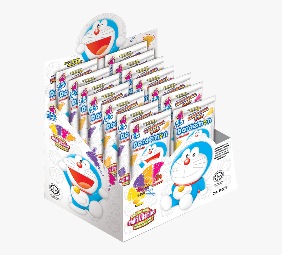 Rainbow Lollipop Doraemon, Transparent Clipart