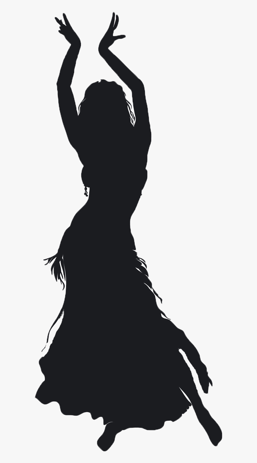 Belly Dance Silhouette Royalty-free - Belly Dancer Shadow, Transparent Clipart