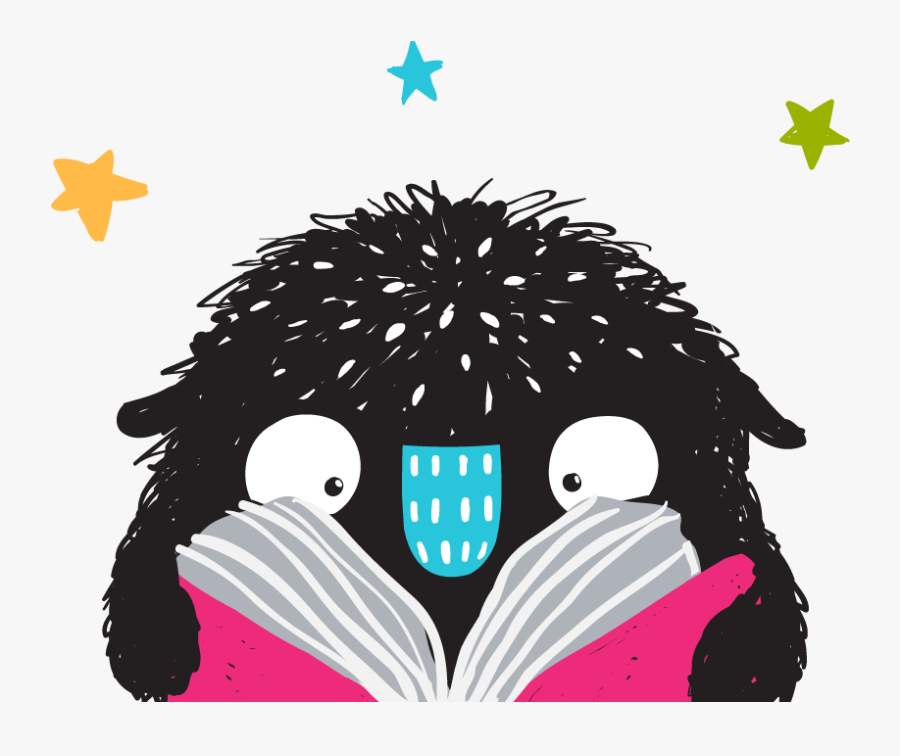 Cartoon Monster Reading A Book, Transparent Clipart