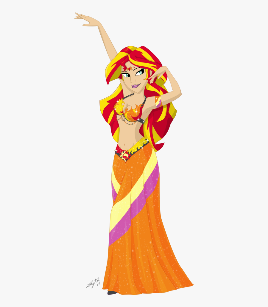 Sunset Shimmer Belly Dancer, Transparent Clipart