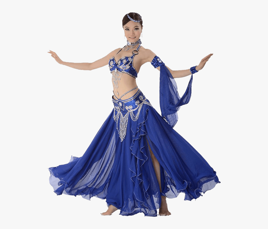 Belly Dancing - Blue Belly Dancing Outfit, Transparent Clipart