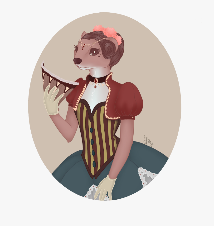 Aristocratic Weasel - Illustration, Transparent Clipart