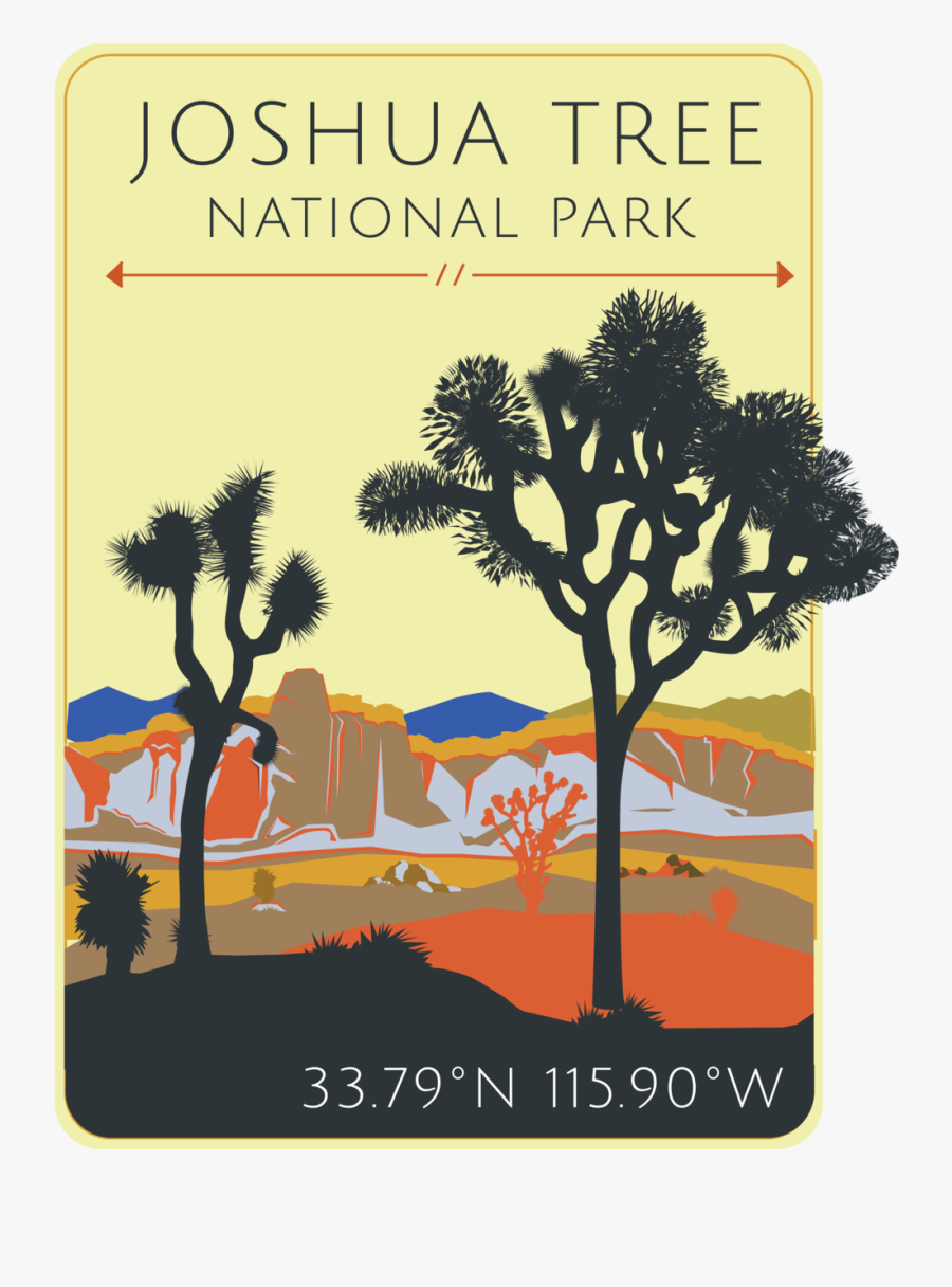 Joshua Tree Illustration01 Poster , Free Transparent Clipart