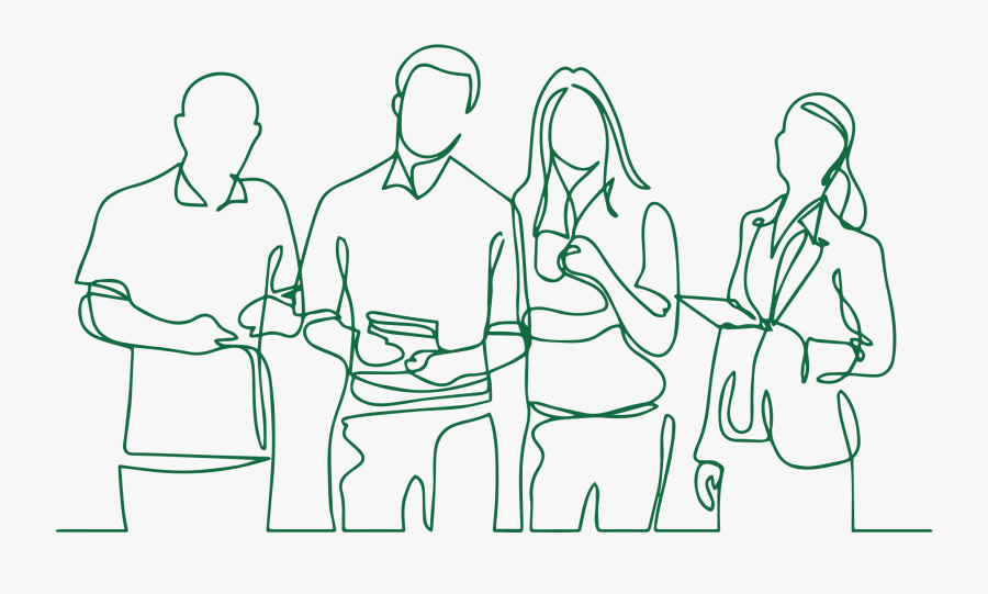 Meet The Team - Continuous Line Drawing Company, Transparent Clipart