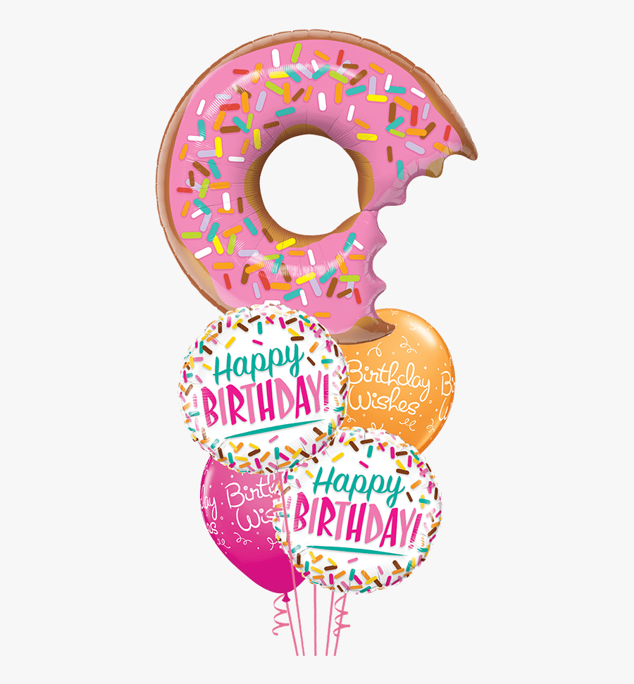 Happy Birthday Doughnut Png, Transparent Clipart