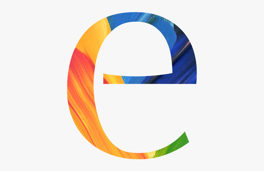 Eir Coloured E - Circle, Transparent Clipart