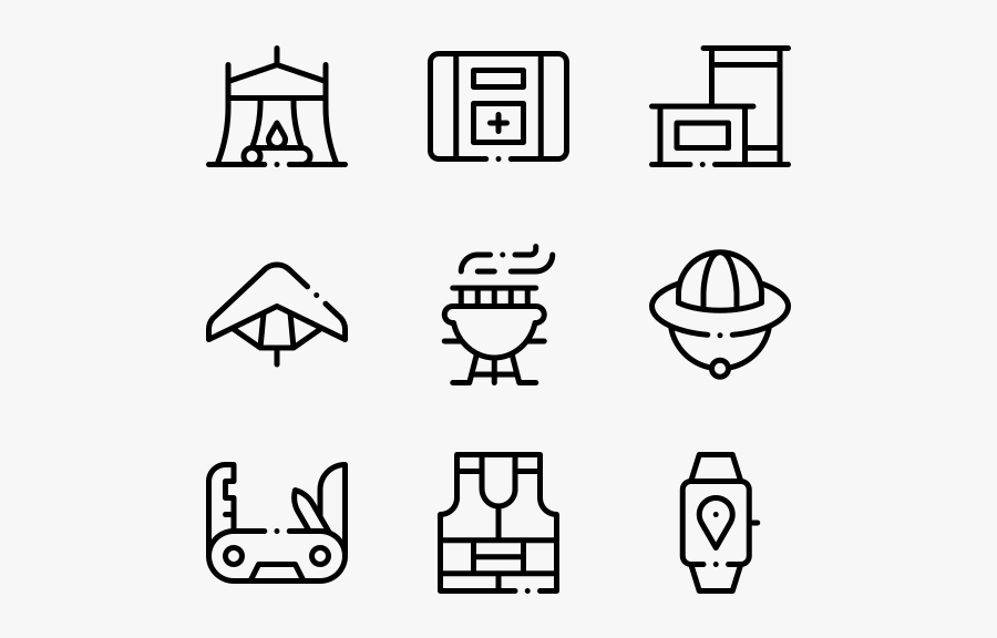 Adventure - Print Icons, Transparent Clipart